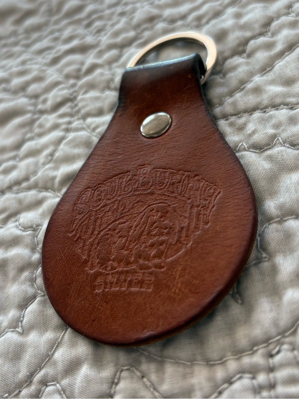 Soul Bunny Silver Leather Key Ring